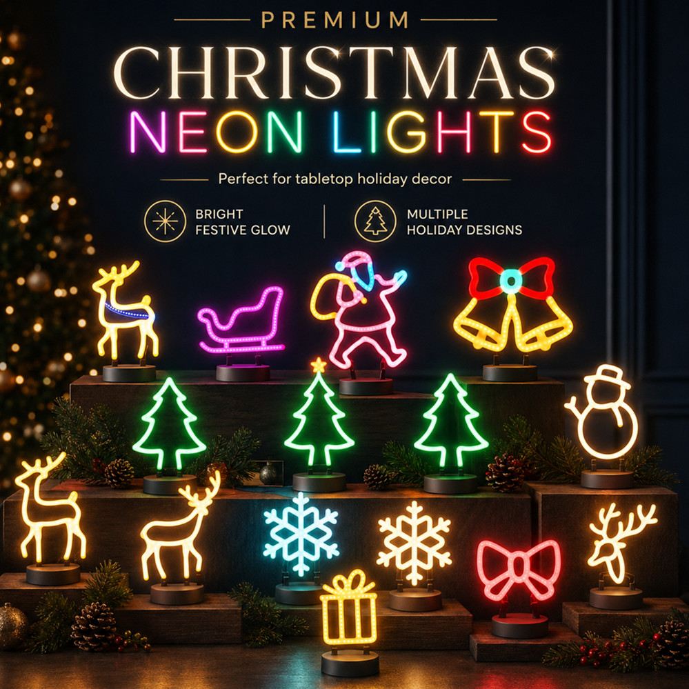 Wall Decor Lighting Tree - Christmas Decoration LED Neon Sign Light