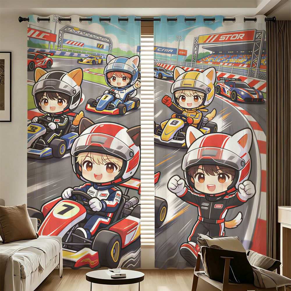 Kart Racing Cartoon Digital Pr - Decor Kart Lighting ulasan dan harga
