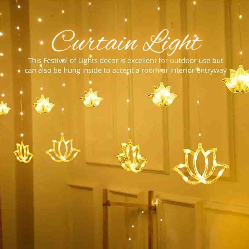 4M 8 Modes Deepavali Lotus Ici - Lighting Decoration For Diwali ulasan dan harga