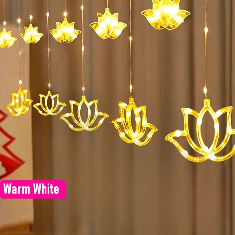 4M 8 Modes Deepavali Lotus Ici - Lighting Decoration For Diwali ulasan dan harga