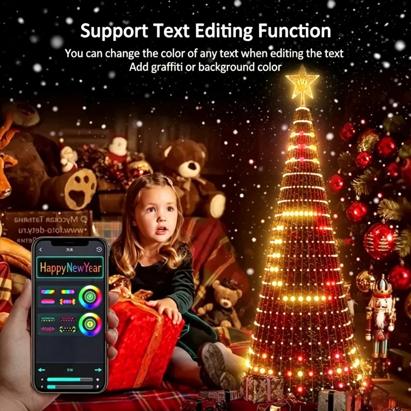 Smart RGB Christmas Tree Toppe - Lighting Tree Decor ulasan dan harga