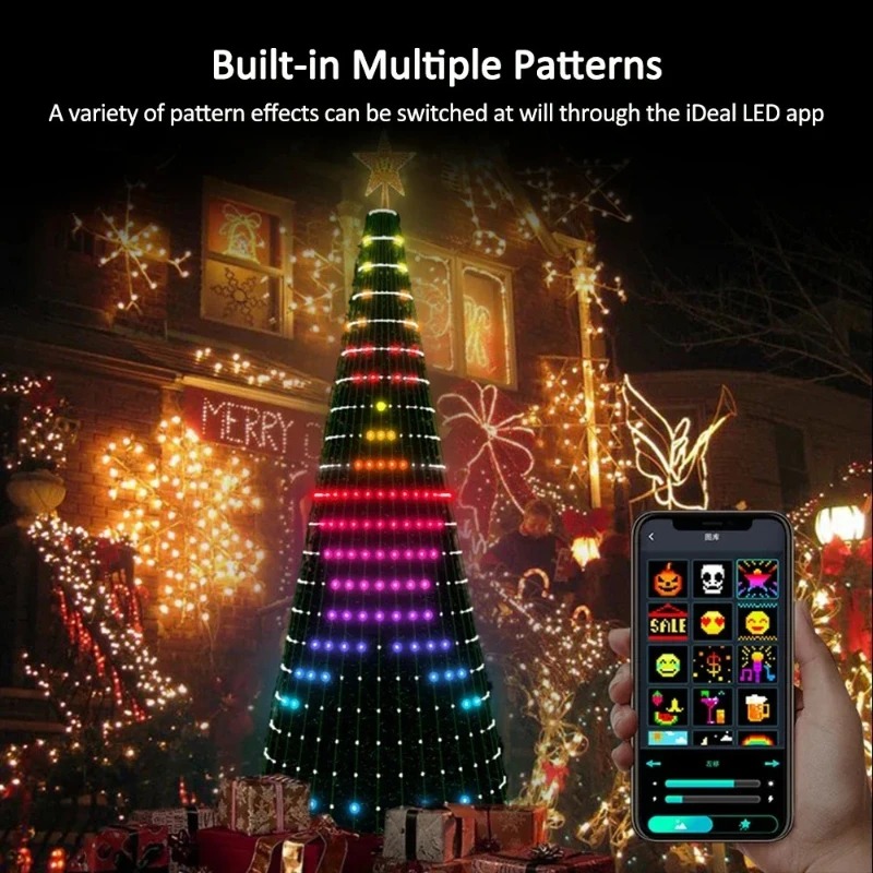 Smart RGB Christmas Tree Toppe - Lighting Tree Decor ulasan dan harga