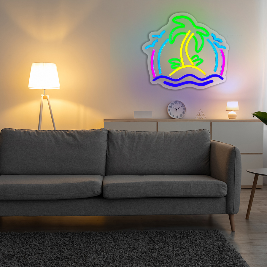 Coconut Tree Neon Sign for Wal - Wall Decor Lighting Tree ulasan dan harga