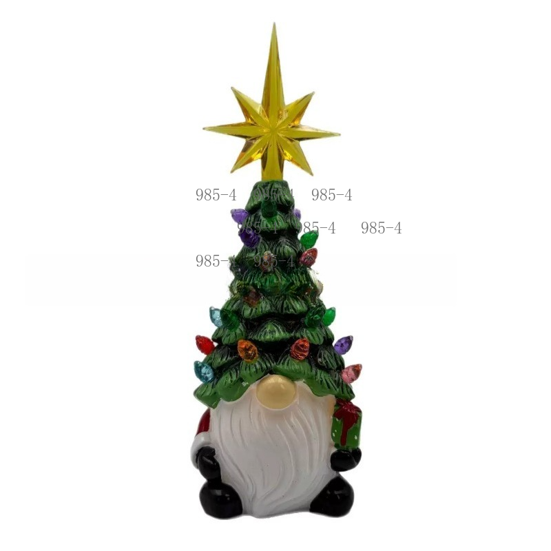 Cute Resin Gnome Lamp Christma - Lighting Tree Decor ulasan dan harga