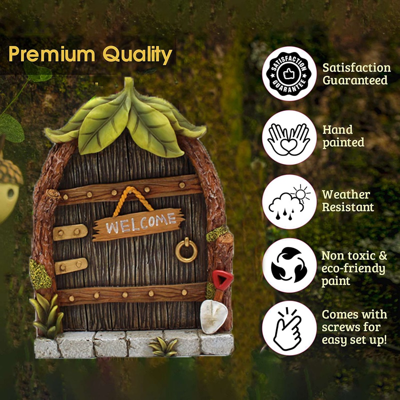 Miniature Fairy Gnome Home Win - Lighting Tree Decor ulasan dan harga
