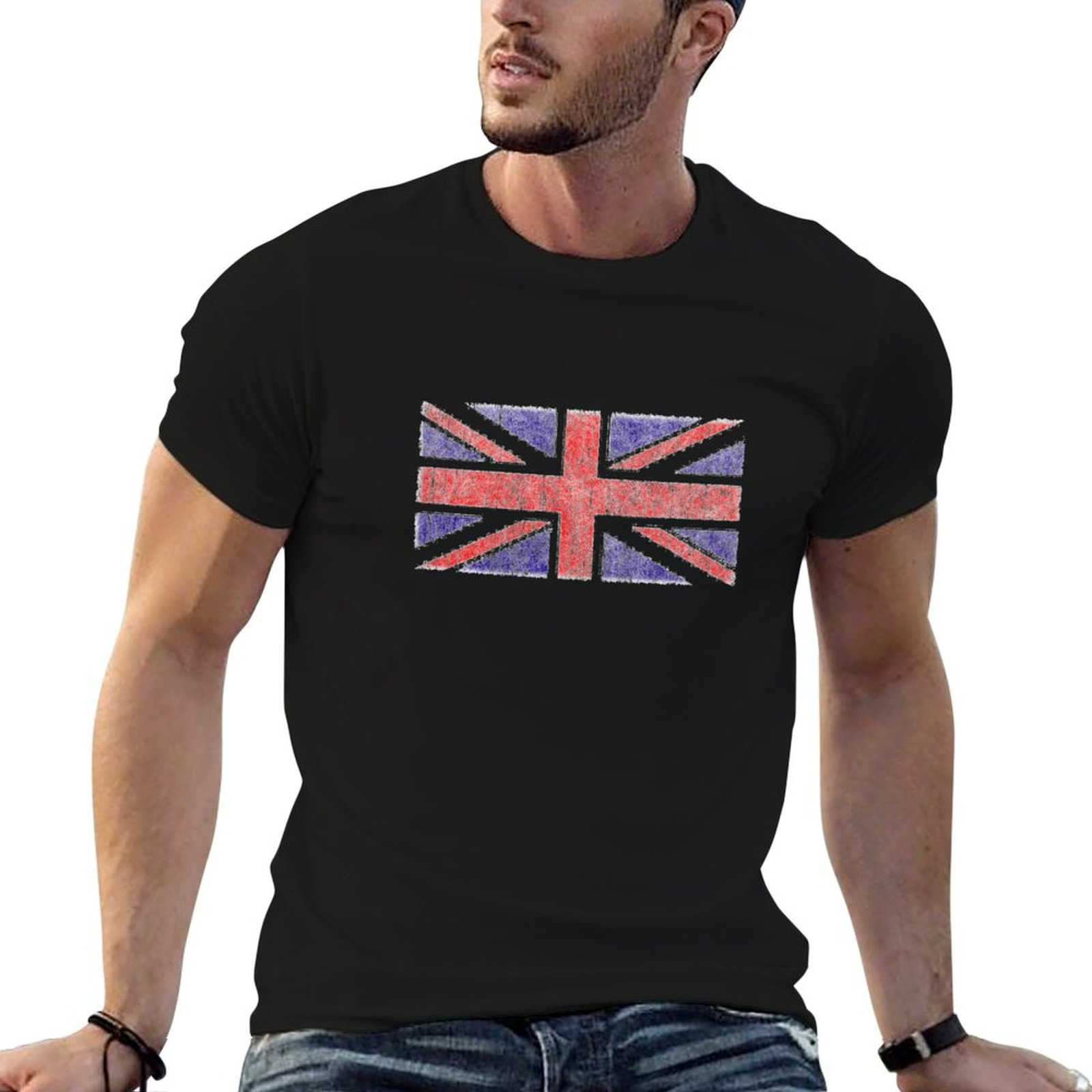 Vintage UK Union Jack Flag T-S - Union Lighting & Decor Hours ulasan dan harga