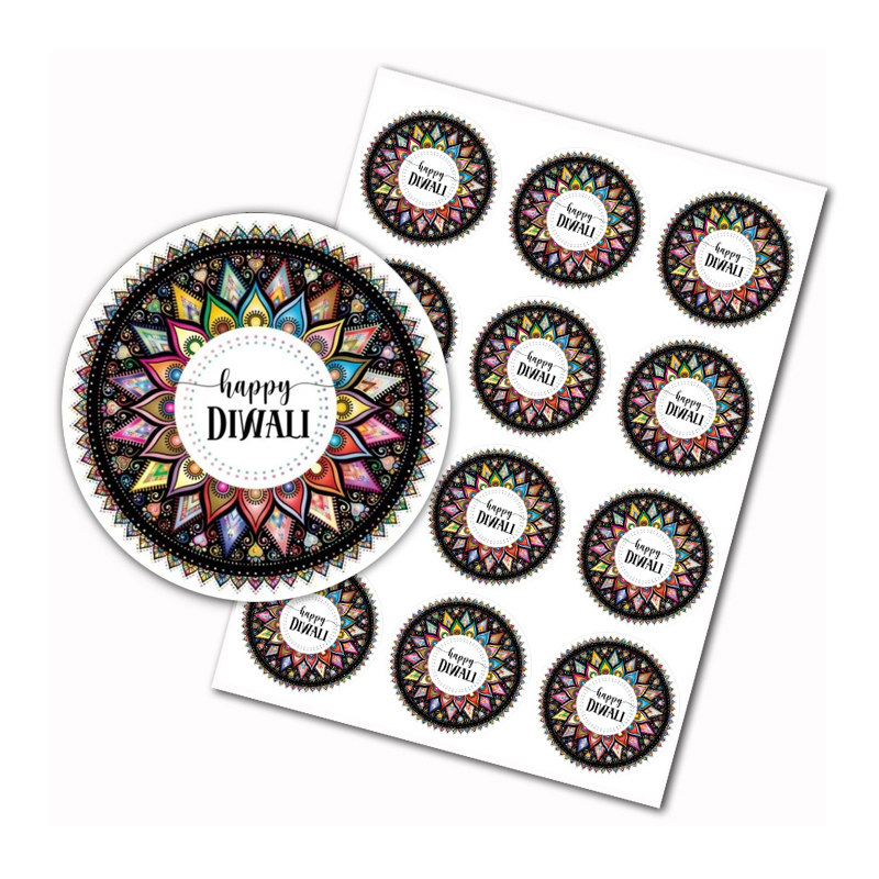 Happy Diwali stickers Indian F - Lighting Decoration For Diwali ulasan dan harga