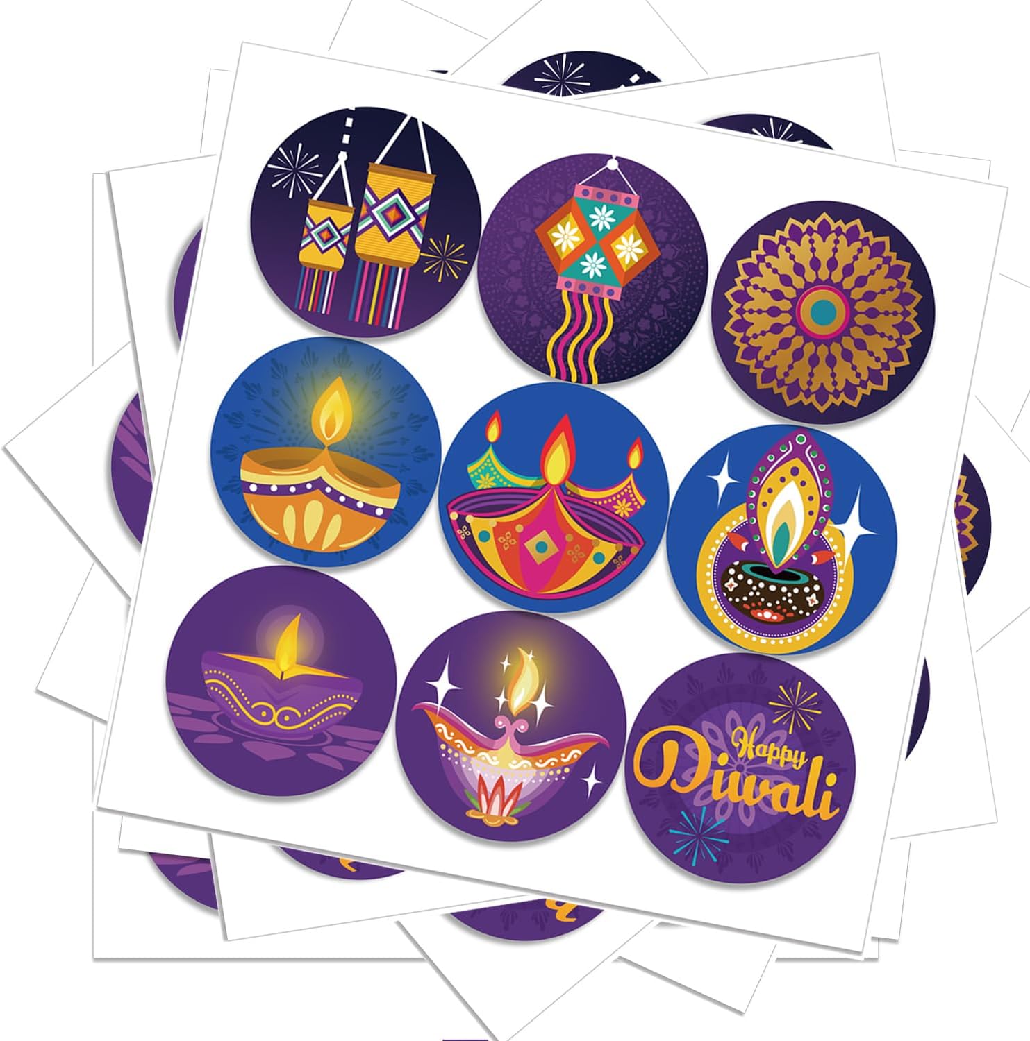 Happy Diwali stickers Indian F - Lighting Decoration For Diwali ulasan dan harga
