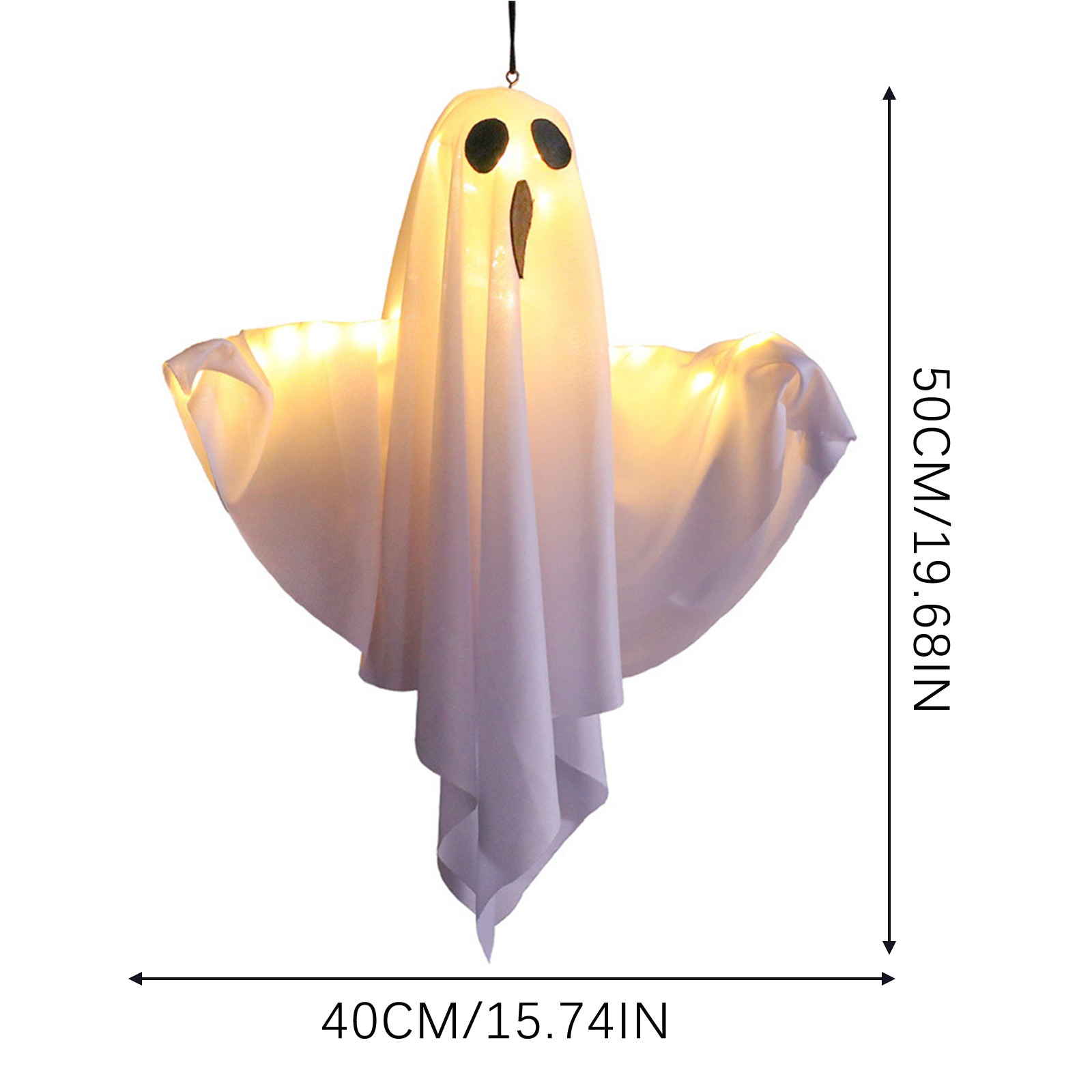 Halloween Ghost Hanging Decora - Wall Decor Lighting Tree ulasan dan harga