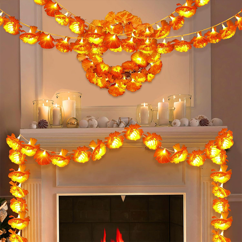 Mexican Marigold Artificial Fl - Lighting Decoration For Diwali ulasan dan harga