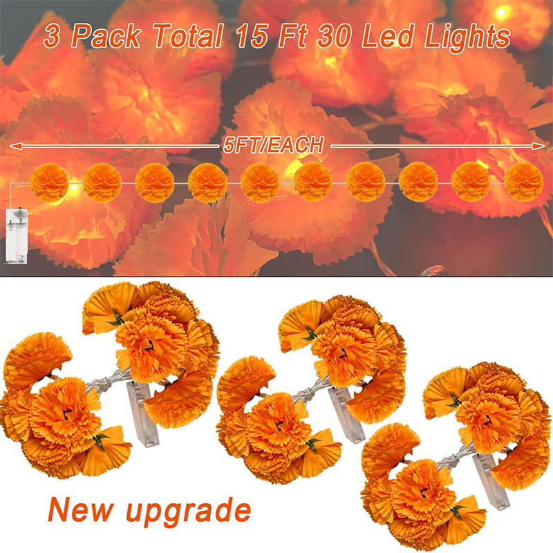Mexican Marigold Artificial Fl - Lighting Decoration For Diwali ulasan dan harga