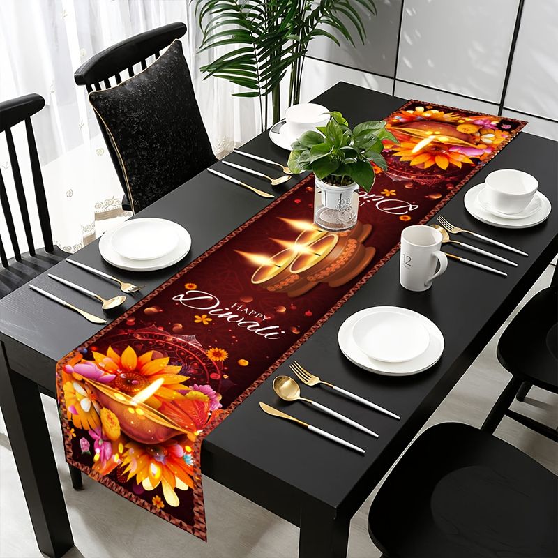 VIKAMA Happy Diwali Table Runn - Lighting Decoration For Diwali ulasan dan harga