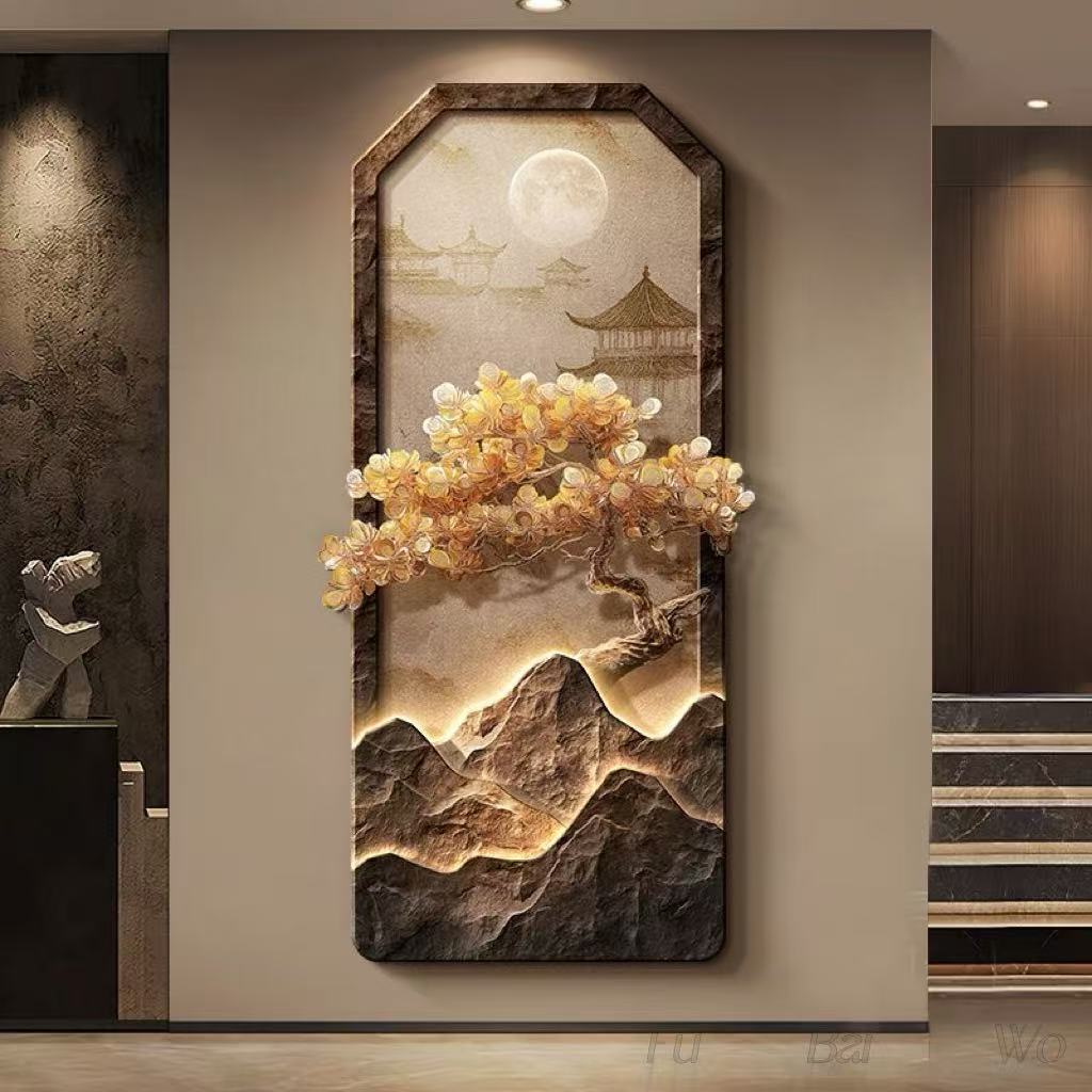 New Chinese style luxury tree  - Wall Decor Lighting Tree ulasan dan harga