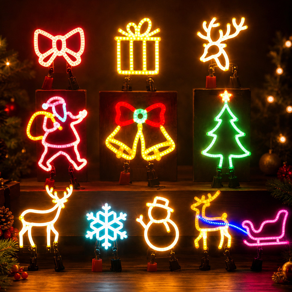 Christmas Decoration LED Neon  - Wall Decor Lighting Tree ulasan dan harga