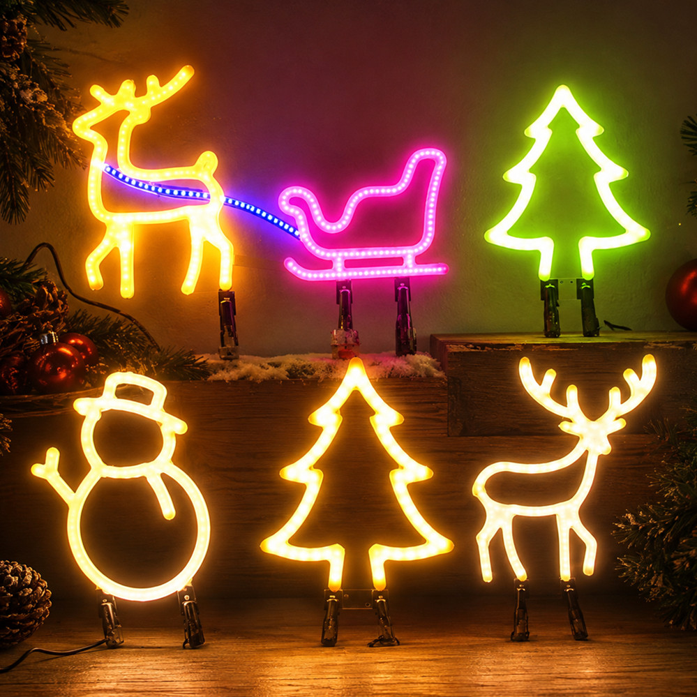 Christmas Decoration LED Neon  - Wall Decor Lighting Tree ulasan dan harga