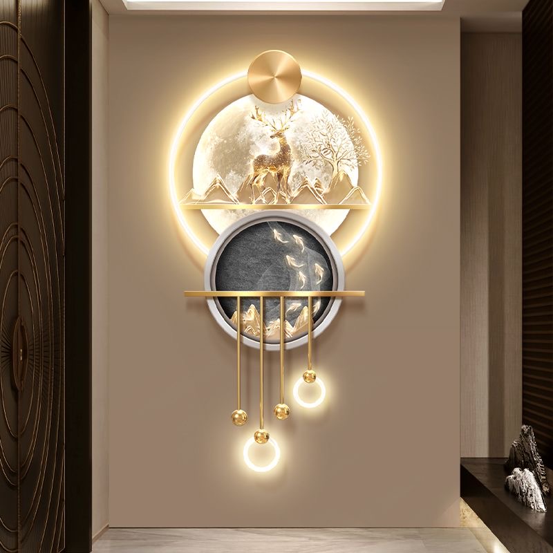nq- Light Luxury Fortune Tree  - Wall Decor Lighting Tree ulasan dan harga
