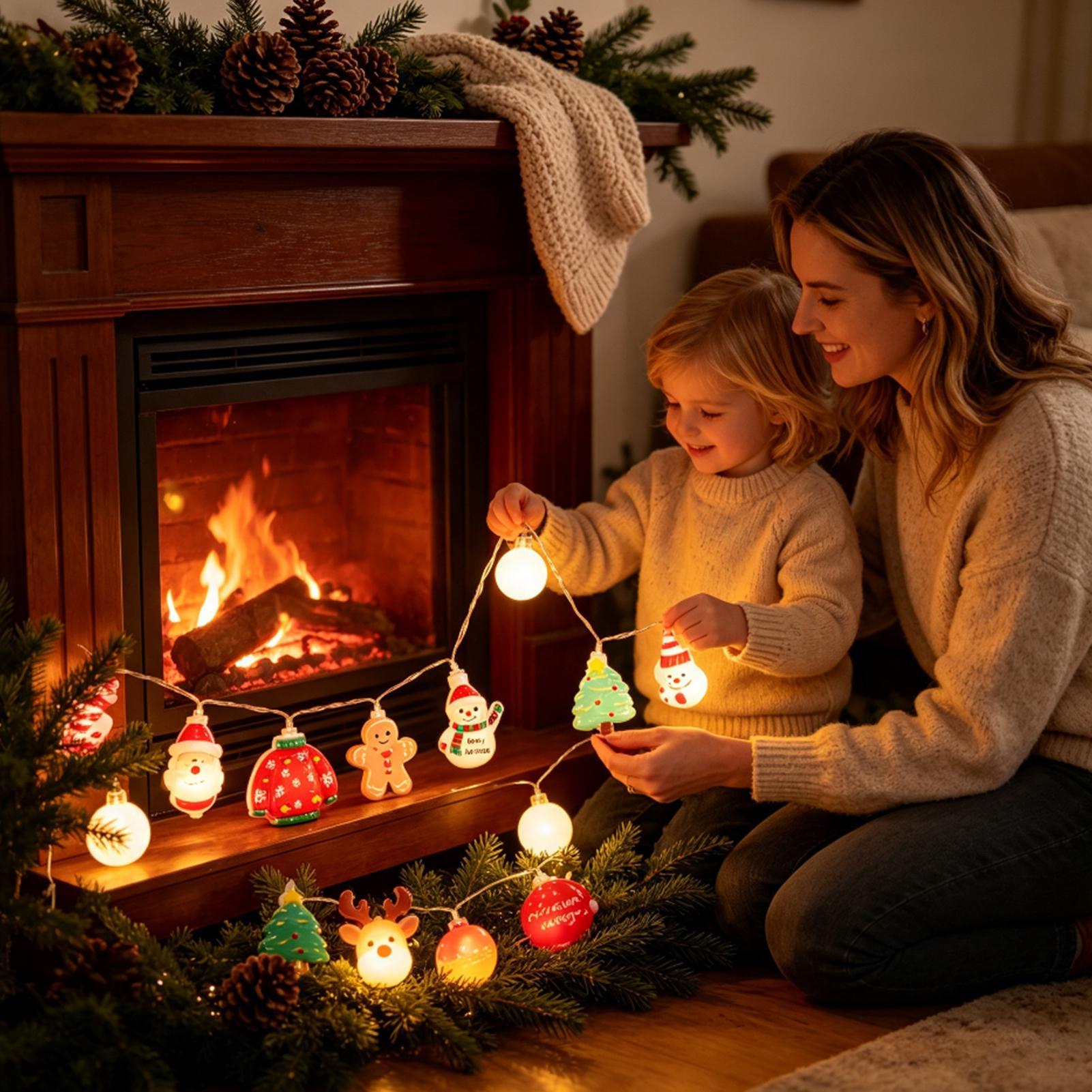 Christmas Santa String Lights  - Lighting Tree Decor ulasan dan harga