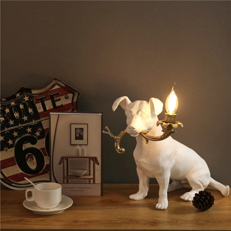 Resin Engraved Puppy Dog Table - Lava Lamp Desktop ulasan dan harga