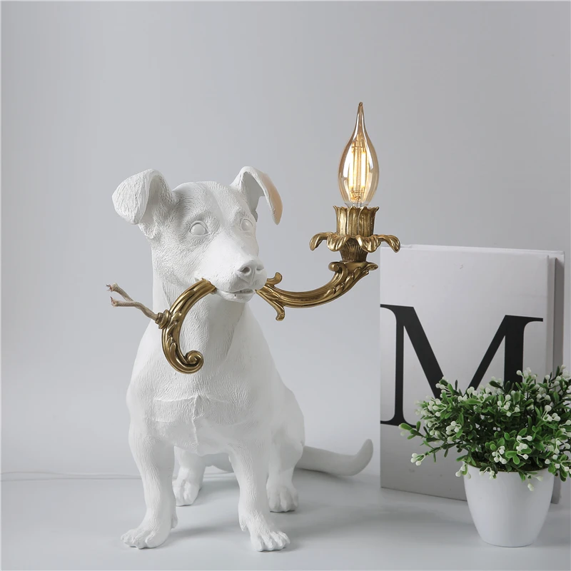 Resin Engraved Puppy Dog Table - Lava Lamp Desktop ulasan dan harga