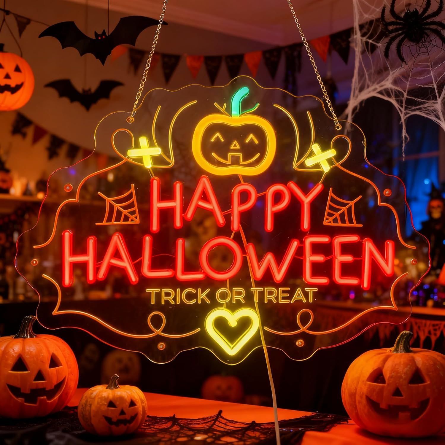 Happy Halloween Trick Or Treat - Home Decor Lighting Tricks ulasan dan harga