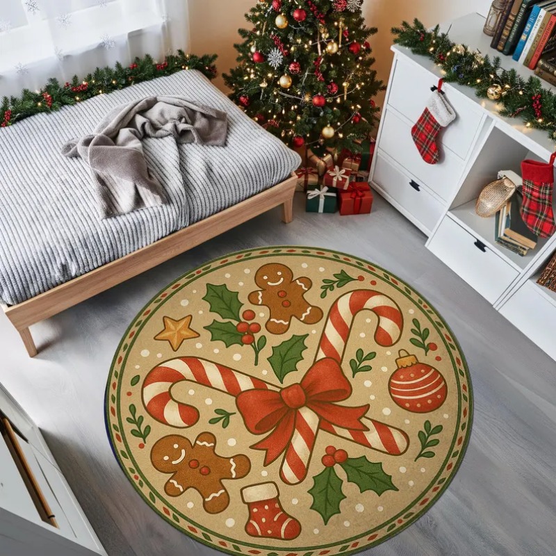 3D Christmas Village Rug Winte - Outdoor Lighting Decor Ideas ulasan dan harga