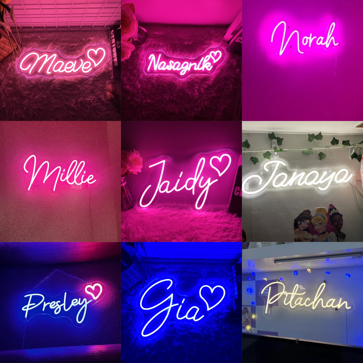 Custom Neon Led Kids Name Neon - Neon Sign Custom Led ulasan dan harga