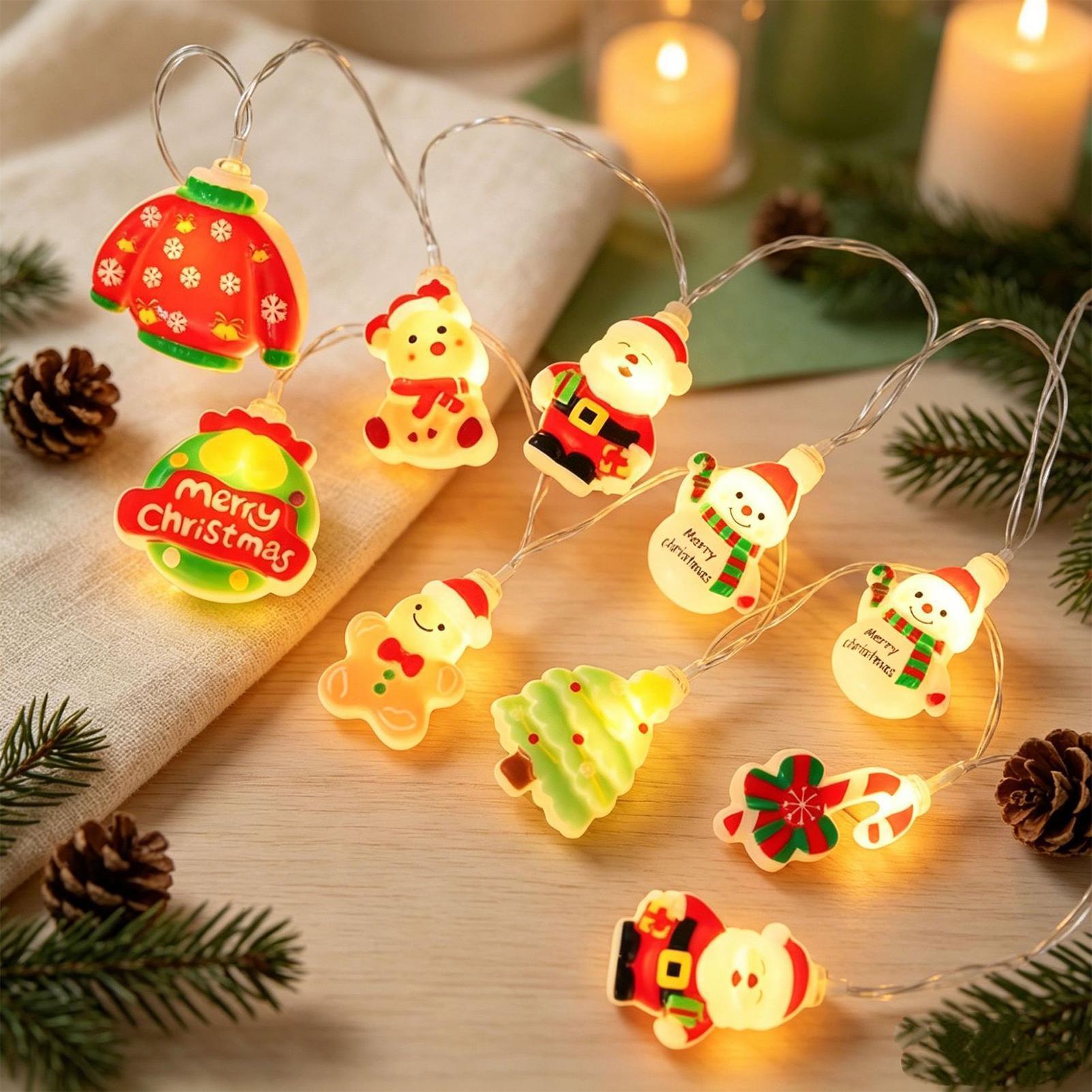 Santa Claus String Light LED S - Lighting Tree Decor ulasan dan harga
