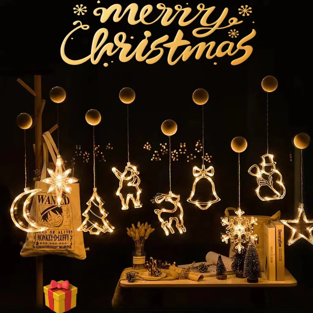 1-20PCS LED Christmas Suction  - Wall Decor Lighting Tree ulasan dan harga