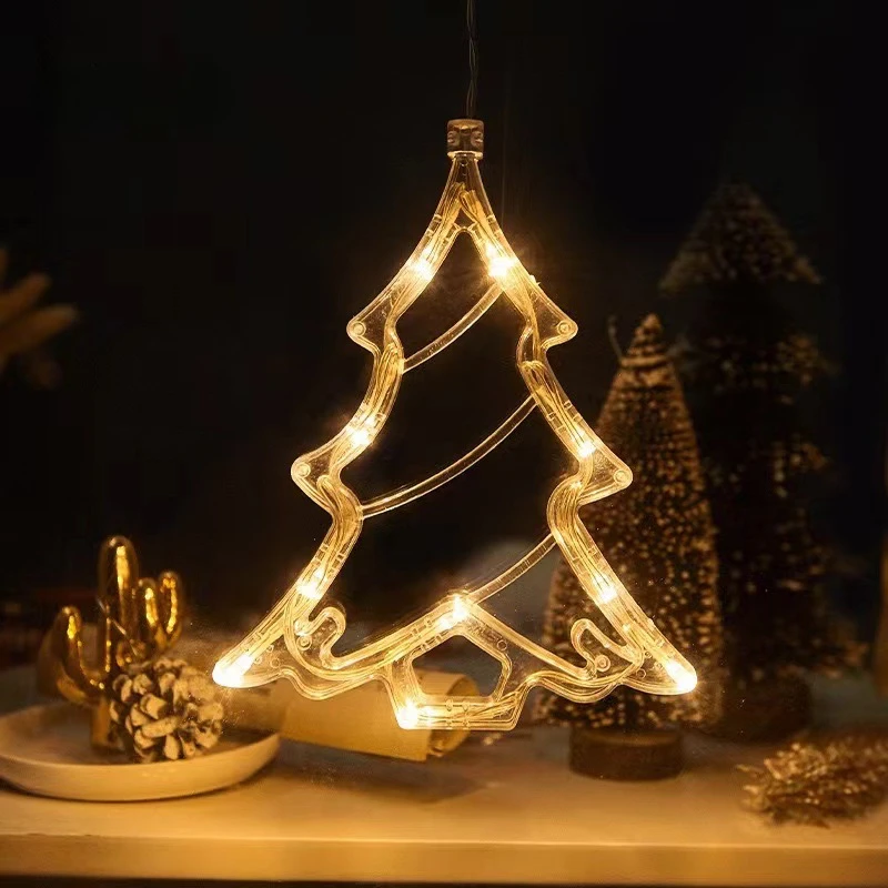 1-20PCS LED Christmas Suction  - Wall Decor Lighting Tree ulasan dan harga