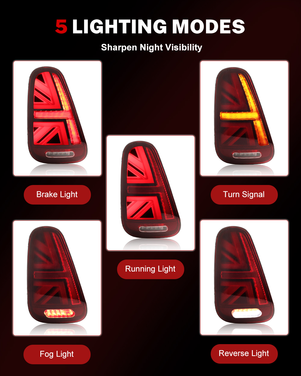 iJDM Car Union Jack Rear Tail  - Union Lighting & Decor Hours ulasan dan harga