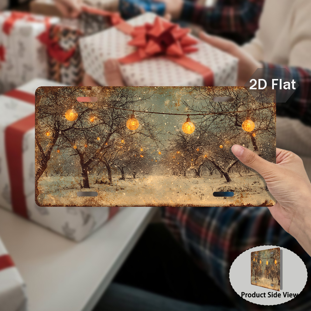 2D Flat Printing Winter Light  - Wall Decor Lighting Tree ulasan dan harga