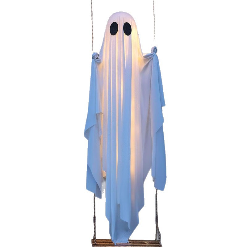 Hanging Swing Ghost Halloween  - Lighting Tree Decor ulasan dan harga